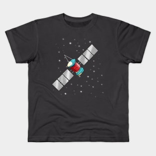 satellite and stars Kids T-Shirt